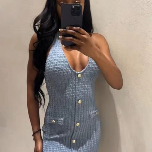 2 ELLA - abito a pieghe in rete con scollo a barchetta